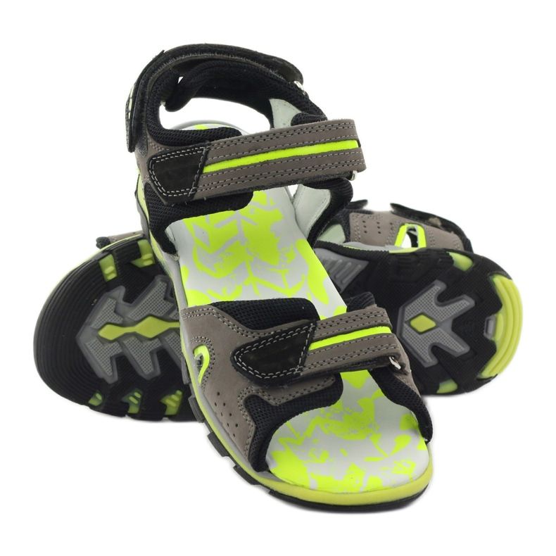 Sandali grigi e verdi di Bartek per bambino verde grigio nero 3