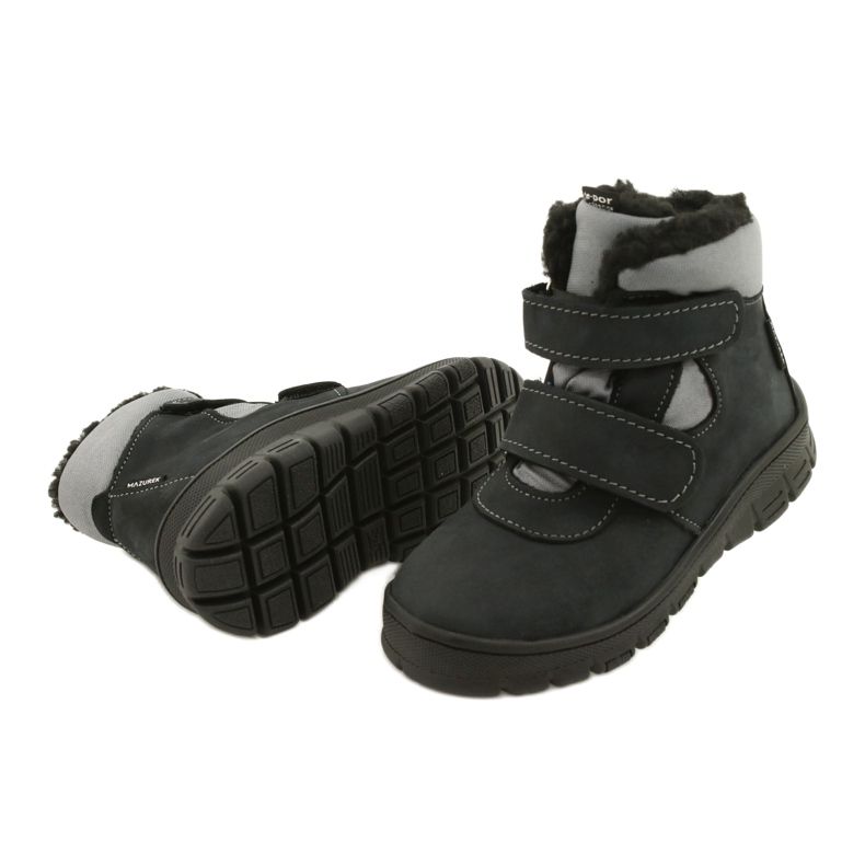 Stivali stivali con membrana Mazurek 1360 Antracite nero grigio 4