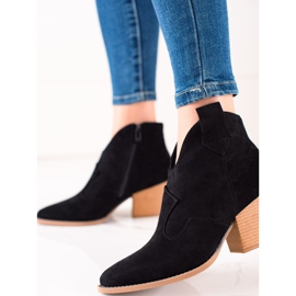 Lucky Shoes Stivali da cowboy in pelle scamosciata neri nero 1