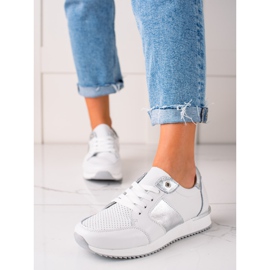 Sneakers Bianche in Pelle VINCEZA bianco 1