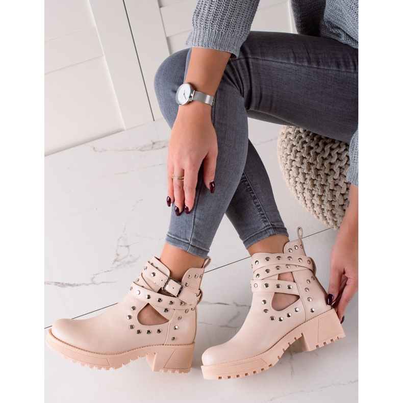 Bestelle Lavoratori alla moda con strass beige 1