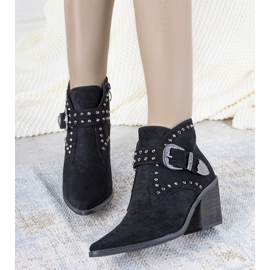 Stivali da cowboy neri Hughes nero 1