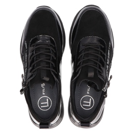 Sneakers in pelle Filippo DP3149/21 BK nere nero 3