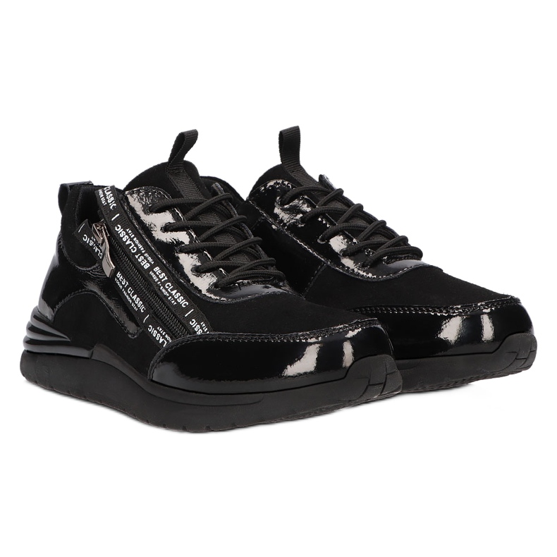 Sneakers in pelle Filippo DP3149/21 BK nere nero 5