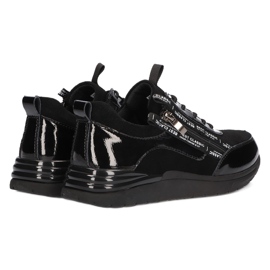 Sneakers in pelle Filippo DP3149/21 BK nere nero 4