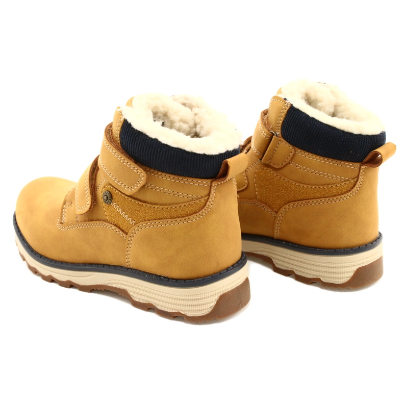 Stivali in legno con velcro Camel News 21DZ20-4307 giallo 5