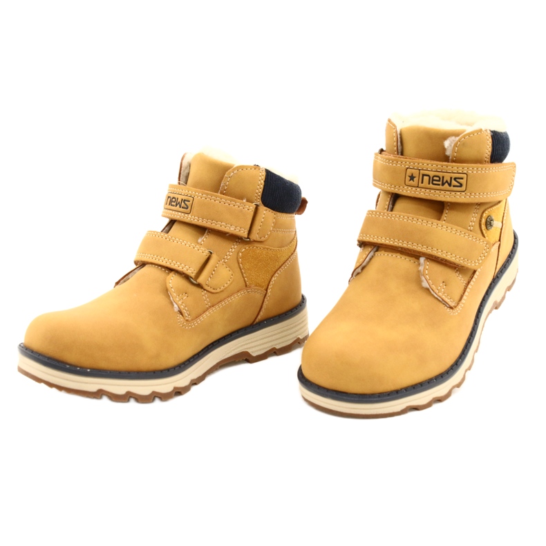 Stivali in legno con velcro Camel News 21DZ20-4307 giallo 3