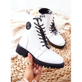 PE1 Stivali Caldi Bambini Workers White Rosalie bianca 1