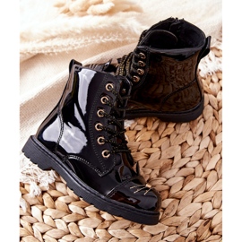 PE1 Black Mousie Warm Boots Workers on the Zipper nero 2