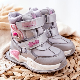 PJ2 Stivali da neve caldi per bambini Stivali Argento Nemi 1