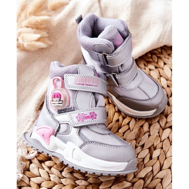 PJ2 Stivali da neve caldi per bambini Stivali Argento Nemi d'argento 2