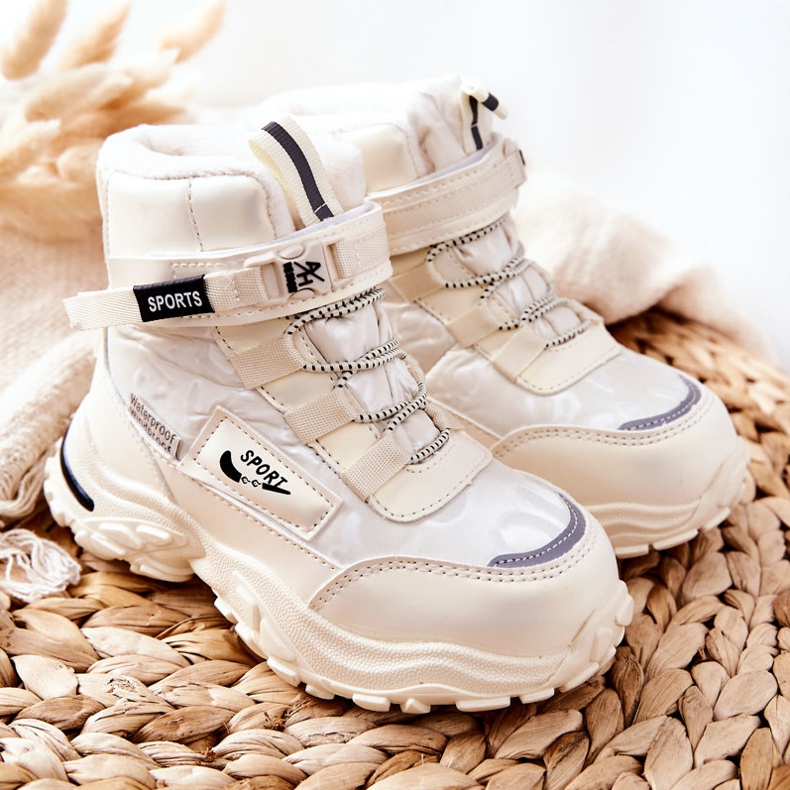PJ2 Stivali da neve caldi Stivali Beige chiaro Erila 1