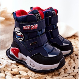 PJ2 Stivali da neve caldi Stivali Con Velcro Navy Blue Rizie blu navy 1