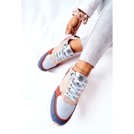 Scarpe Sportive Memory Foam Big Star II274401 Beige-Blu 2