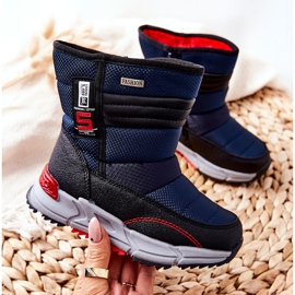 PJ2 Stivali da neve alti e caldi per bambini Navy Blue Leoth blu navy 1