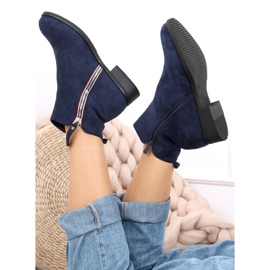 Stivaletti Isabel Navy in camoscio blu navy 2