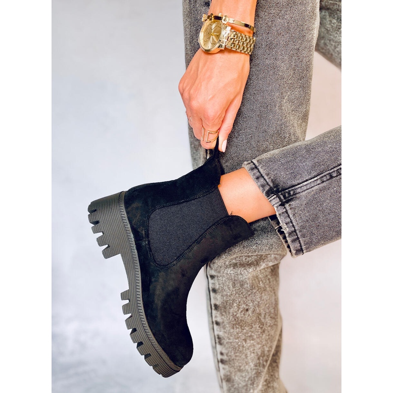 Stivaletti Chelsea Nasty Black da donna nero 2