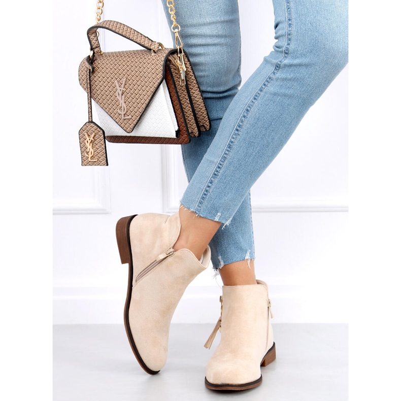 Stivaletti Chelsea da donna Viki Beige 1