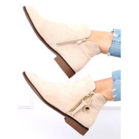 Stivaletti Chelsea da donna Viki Beige 2