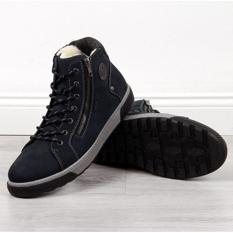 Stivali isolanti Rieker 38920 M blu navy 1