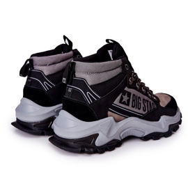 Scarpe da trekking da uomo Big Star II174203 Nero-Grigio beige 2