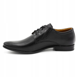 Scarpe in pelle maschile nera nero 1