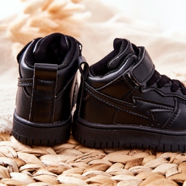 FR1 Scarpe sportive alte per bambini nere Bartnie nero 1