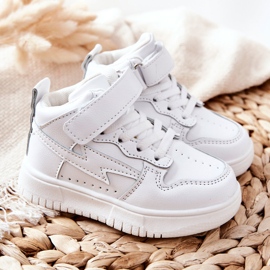 FR1 Scarpe sportive alte per bambini bianche Bartnie bianca 1