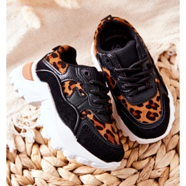 FR1 Scarpe Sportive Bambini Sneakers Marrone e Nero Nila bianca 1