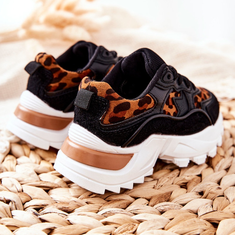 FR1 Scarpe Sportive Bambini Sneakers Marrone e Nero Nila bianca 2