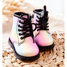 FR1 Stivali caldi per bambini con cerniera Pastel Goopy multicolore 1