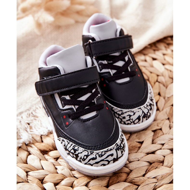 Scarpe sportive per bambini Lino bianco e nero 1