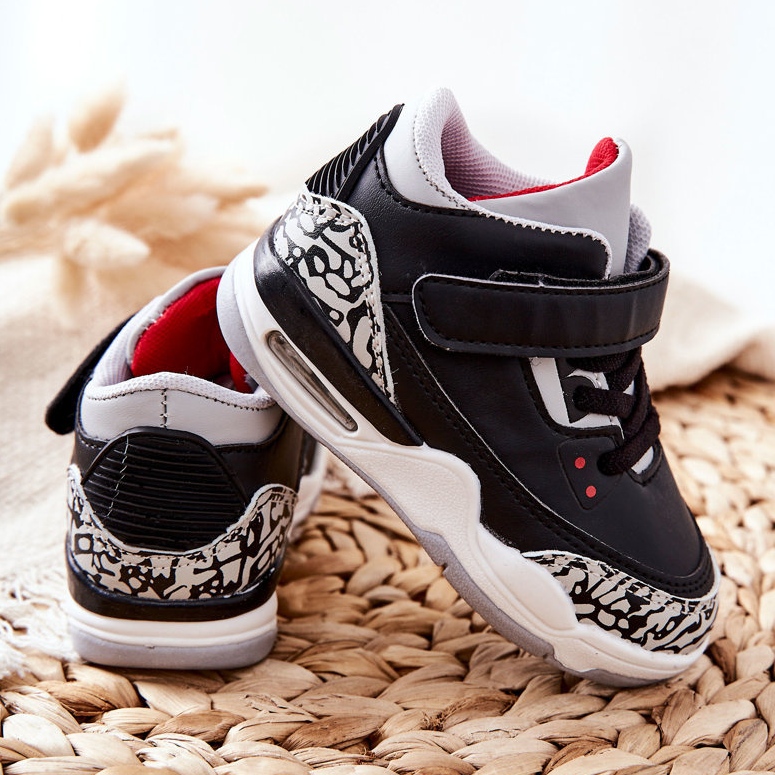 Scarpe sportive per bambini Lino bianco e nero 2