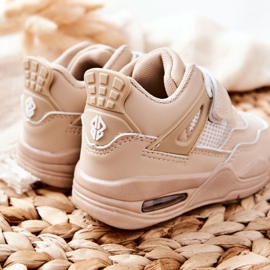 FR1 Scarpe Sportive Bambino in Pelle Beige Marisa bianco 1