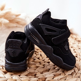 FR1 Scarpe Sportive in Pelle per Bambini Nere Marisa nero 2