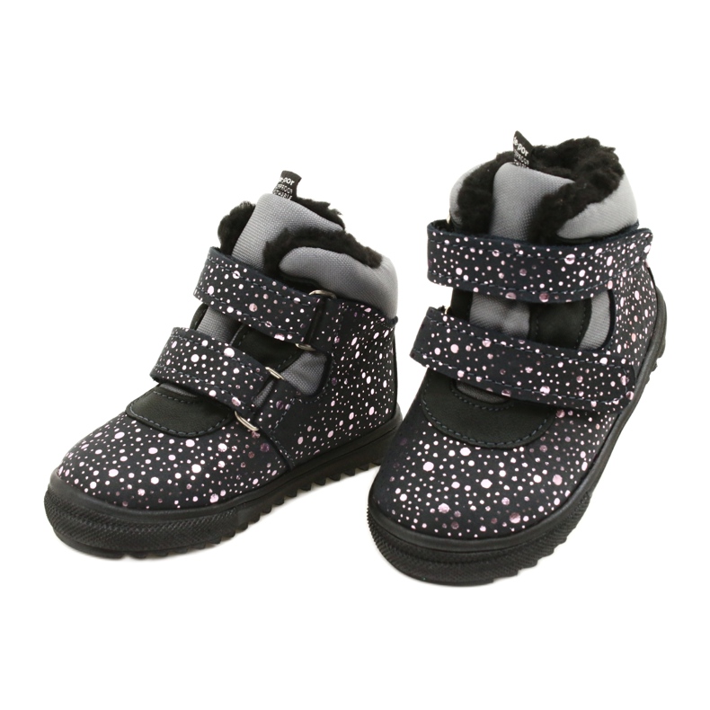 Stivali Impermeabili con Rosa Rosa TE-POR Mazurek 1360 grigio 3