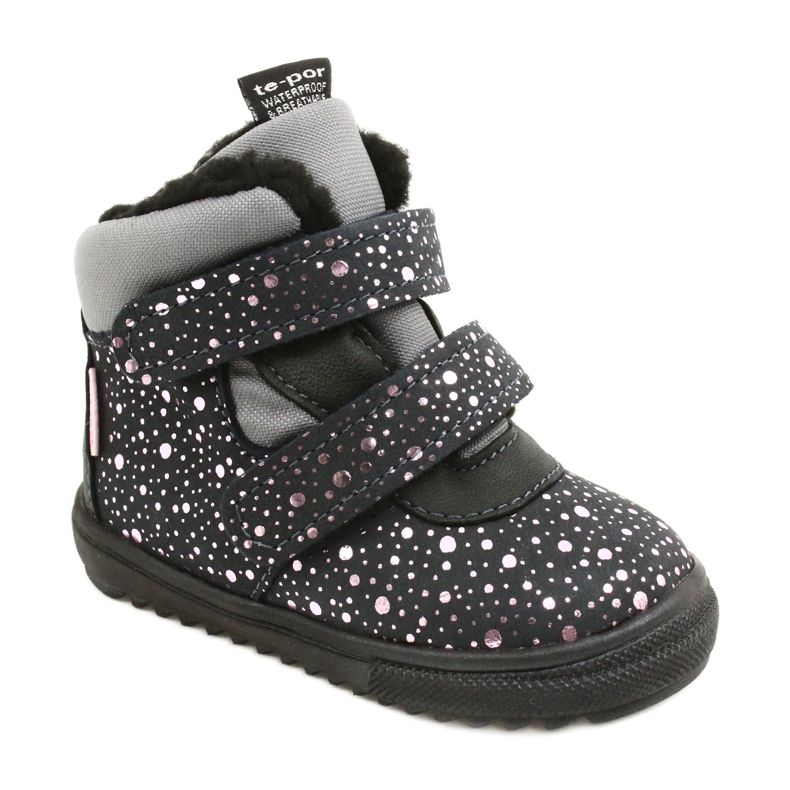Stivali Impermeabili con Rosa Rosa TE-POR Mazurek 1360 grigio 1