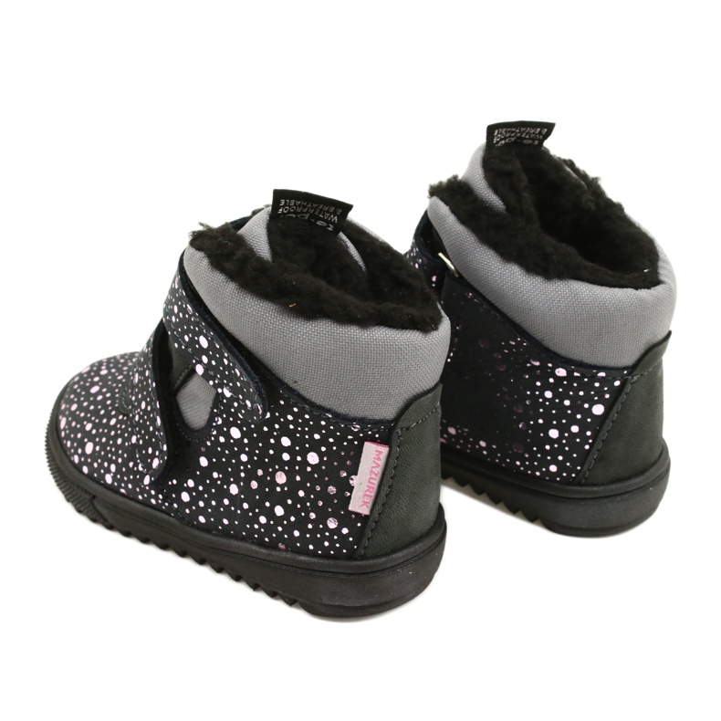 Stivali Impermeabili con Rosa Rosa TE-POR Mazurek 1360 grigio 4