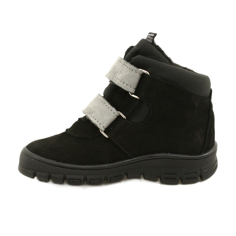 Ragazzi neri impermeabili con velcro mazurek 1360 nero 2