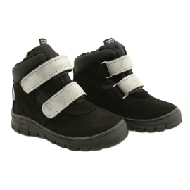 Ragazzi neri impermeabili con velcro mazurek 1360 nero 4