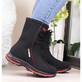 Stivali da neve impermeabili legati Dk W DK15D nero 1