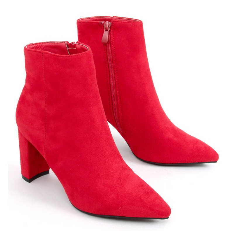 Stivaletti con tacco alto Line Red rosso 1