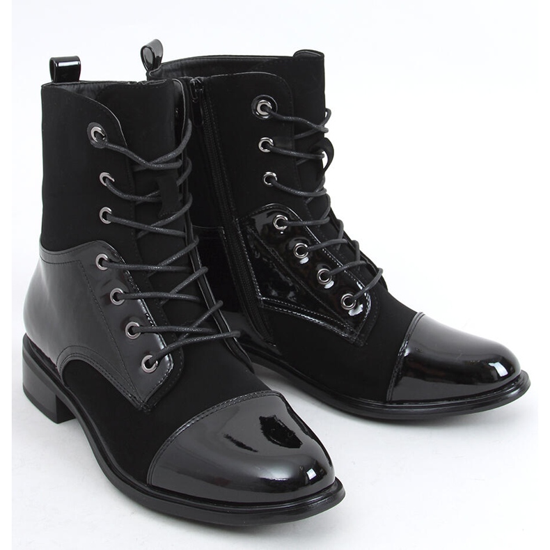Stivali in vernice Nina Black nero 1