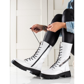 Stivali Con Cerniera Decorativa Di Sergio Leone bianca 2