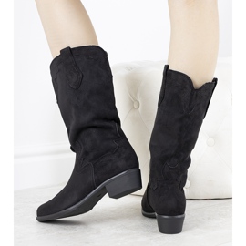 Stivali neri sul post LuckyShoes nero 1
