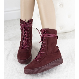 Sneakers invernali bordeaux Soliz rosso 1