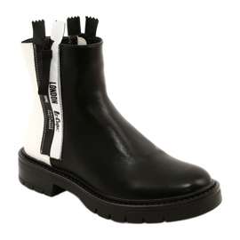 Stivali in bianco e nero da donna Lee Cooper LCJ-21-47-0650LA 1