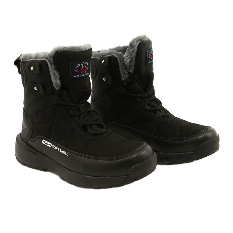 Stivali da neve femminile su softshell Lee Cooper LCJ-21-17-0590L nero nero 4