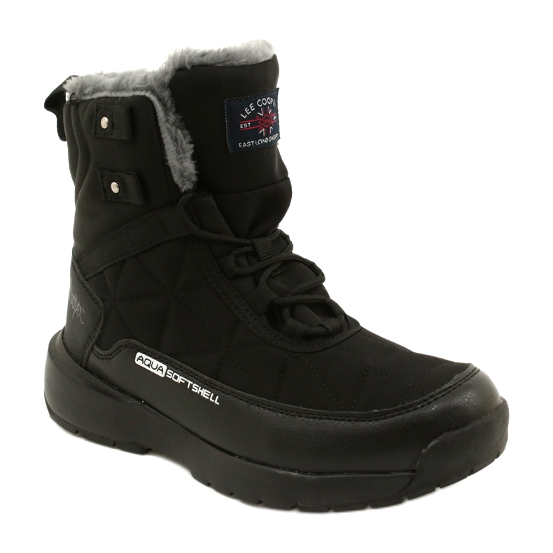 Stivali da neve femminile su softshell Lee Cooper LCJ-21-17-0590L nero nero 1