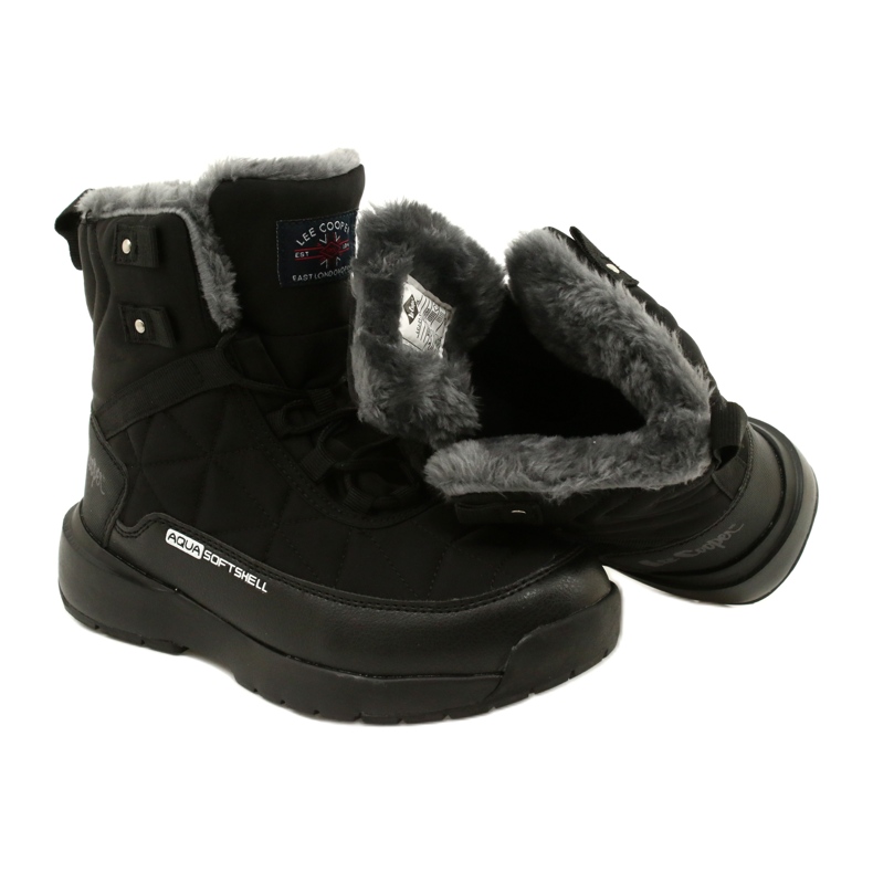 Stivali da neve femminile su softshell Lee Cooper LCJ-21-17-0590L nero nero 5